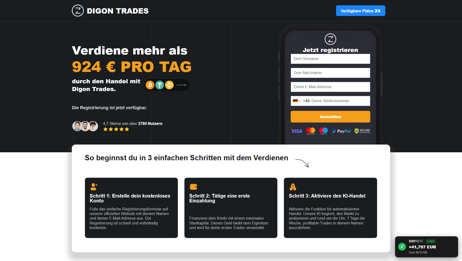Tangkapan tersimpan digontrades.net