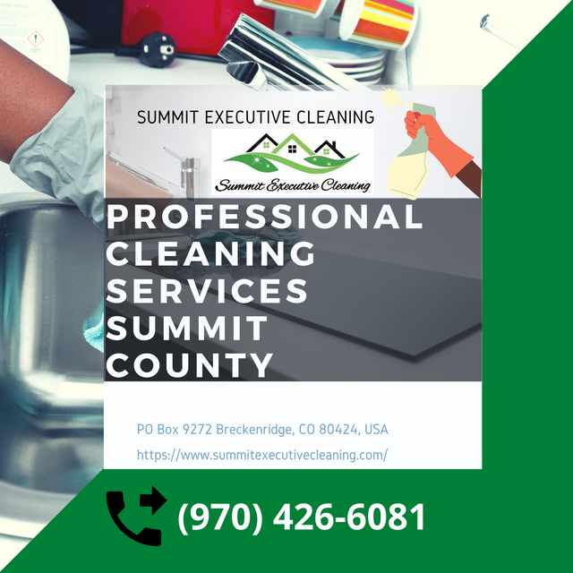 Professional cleaning services near me in Summit County helps you to keep your surroundings clean. Call the experts at (970) 426-6081 for a complete service.