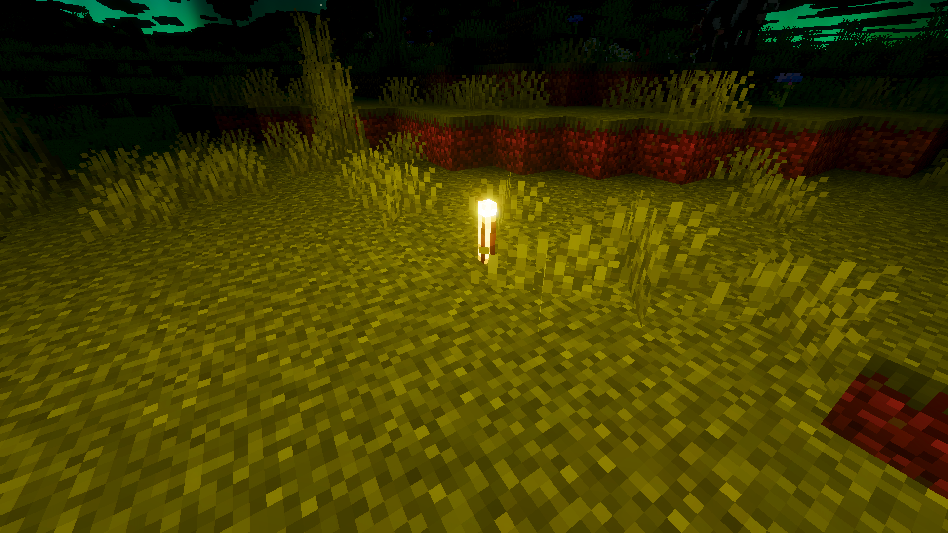 torch yellow glow