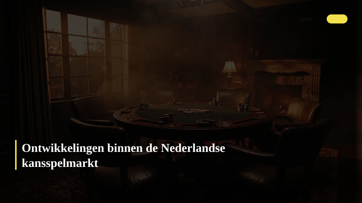 Ontwikkelingen binnen de Nederlandse kansspelmarkt
