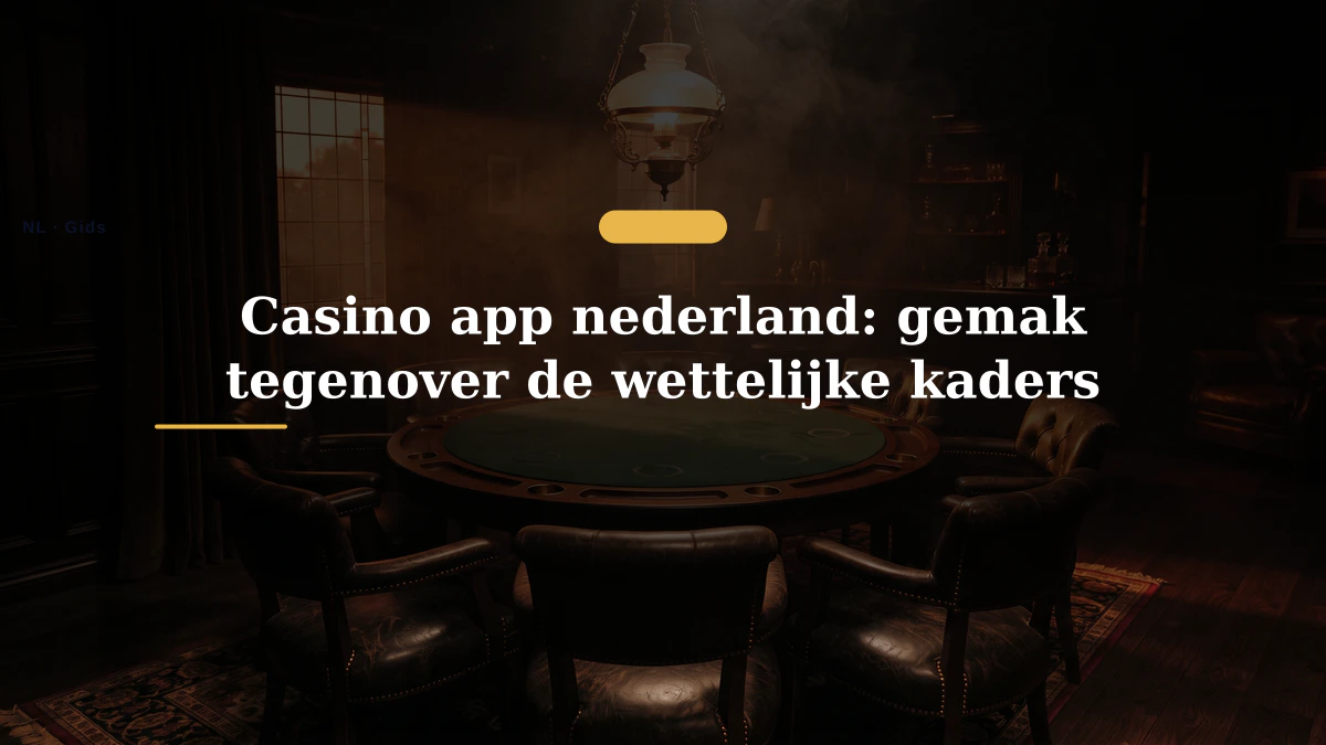 Casino app nederland: gemak tegenover de wettelijke kaders