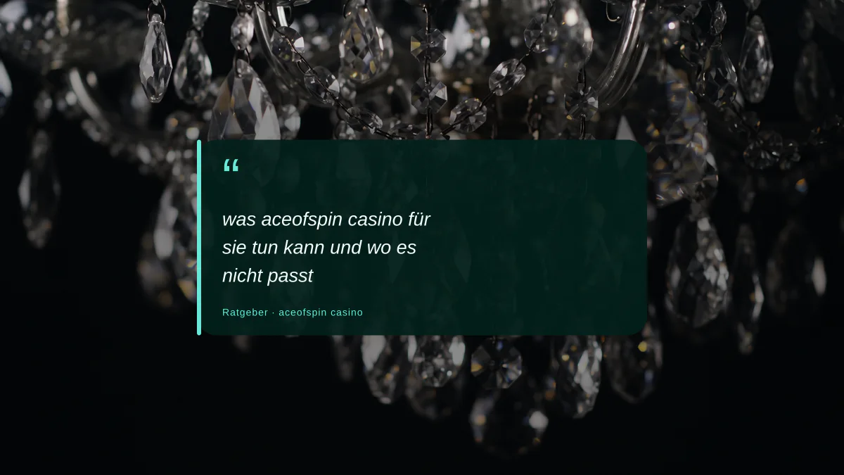 was aceofspin casino für sie tun kann und wo es nicht passt