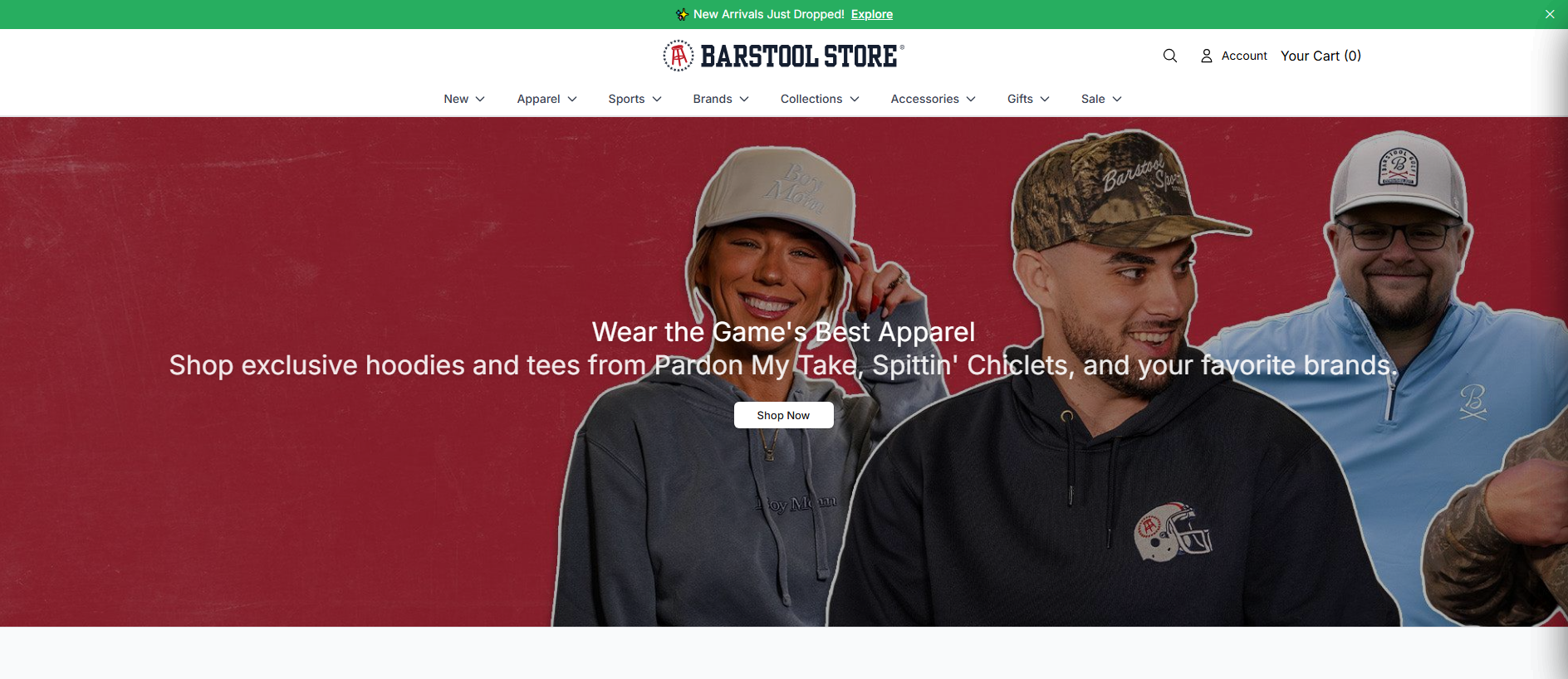 Stored capture of barstoolsportshq.shop
