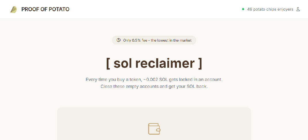 Screenshot of proofofpotatos.com