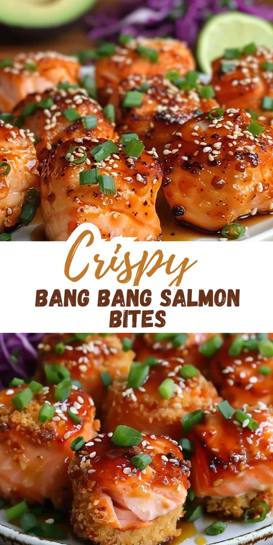 Crispy Bang Bang Salmon Bites with Creamy Spicy Sauce