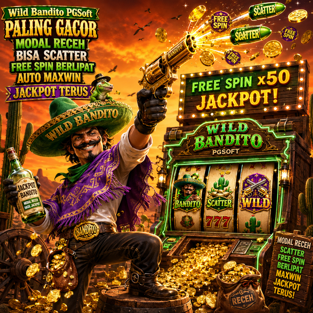 Wild Bandito PGSoft Paling Gacor Modal Receh Bisa Scatter Free Spin Berlipat Auto Maxwin Jackpot Terus