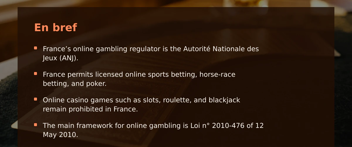 Casino en ligne nouveau en France : cadre, chiffres et limites — En bref