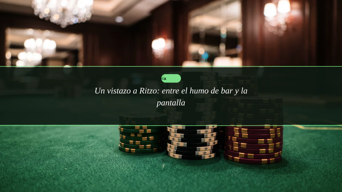 Un vistazo a Ritzo: entre el humo de bar y la pantalla