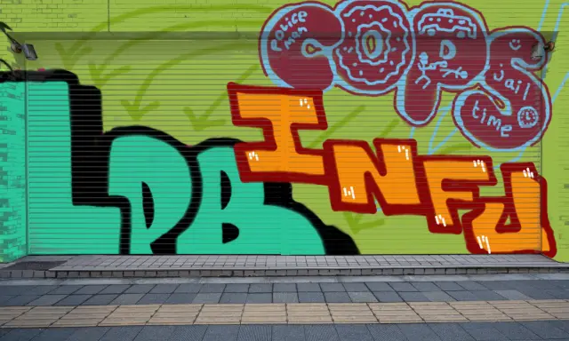 Graffiti artwork by infu