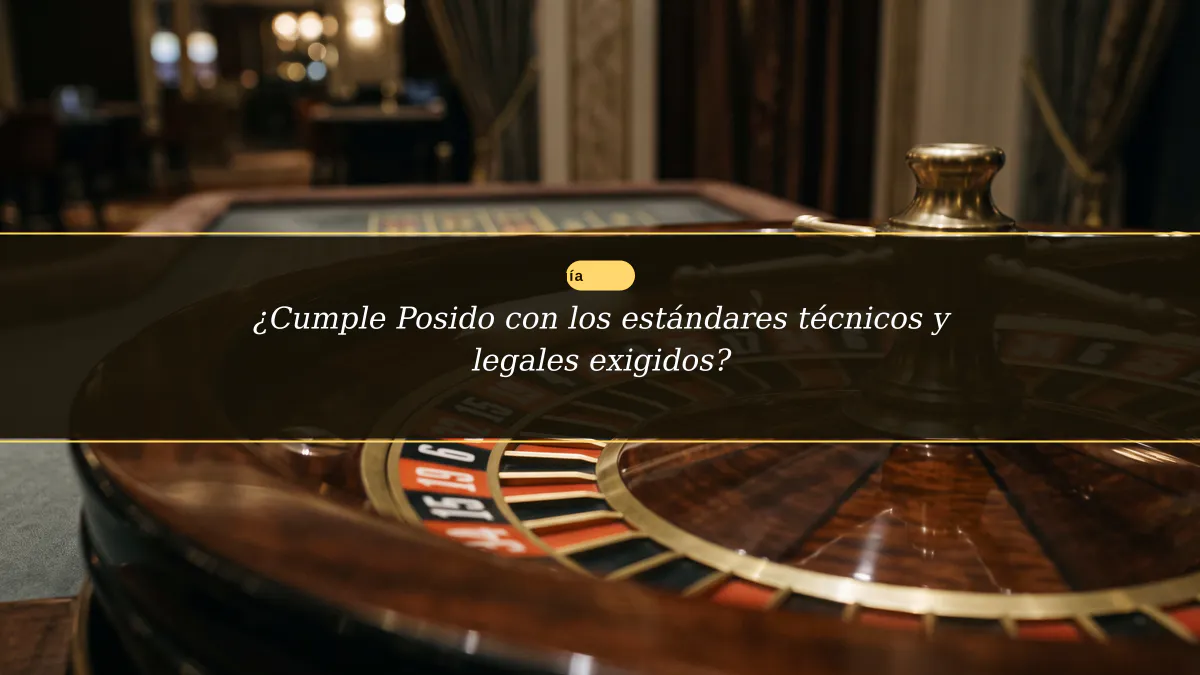 ¿Cumple Posido con los estándares técnicos y legales exigidos?