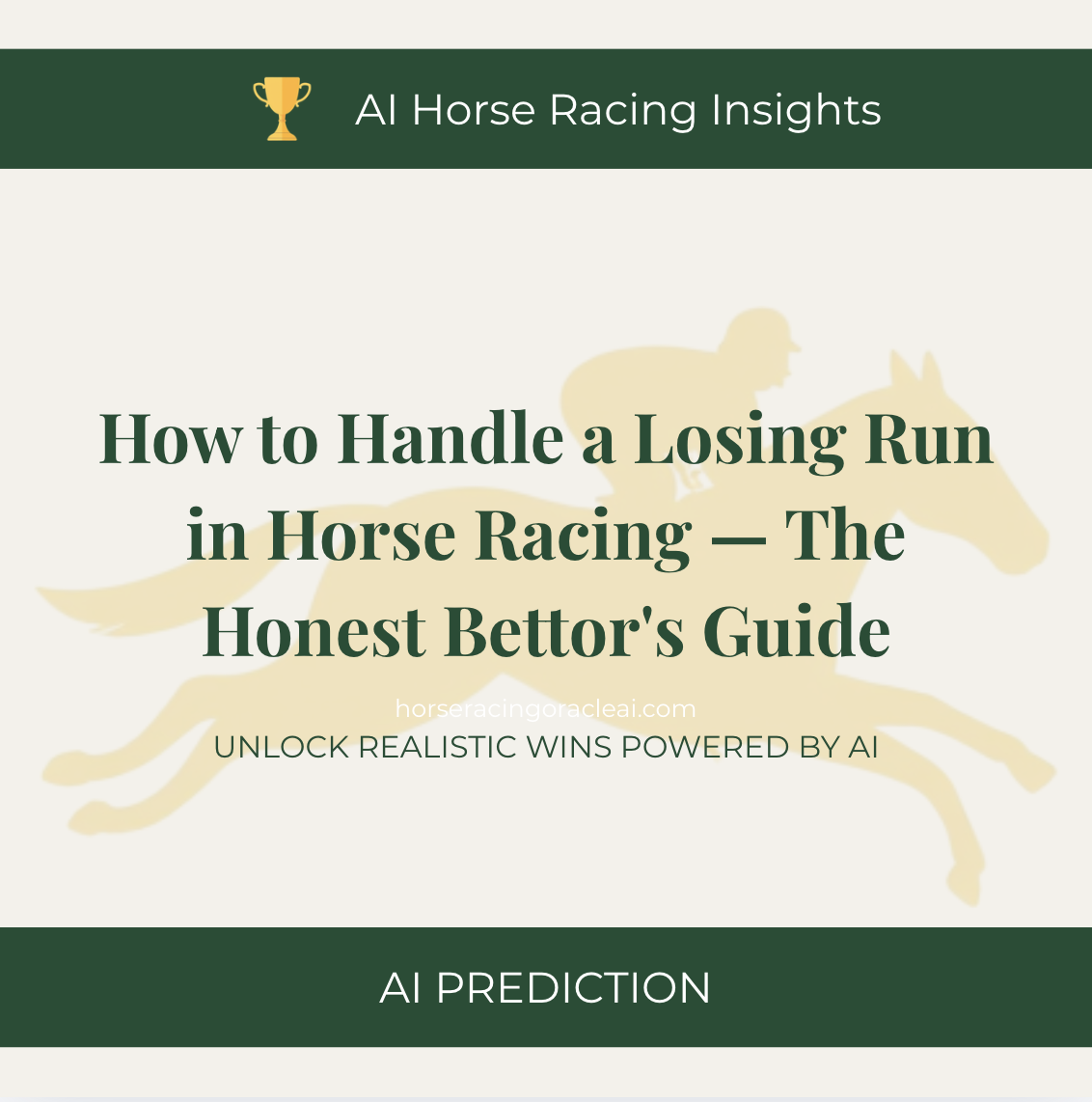 How to Handle a Losing Run in Horse Racing — The Honest Bettor's Guide