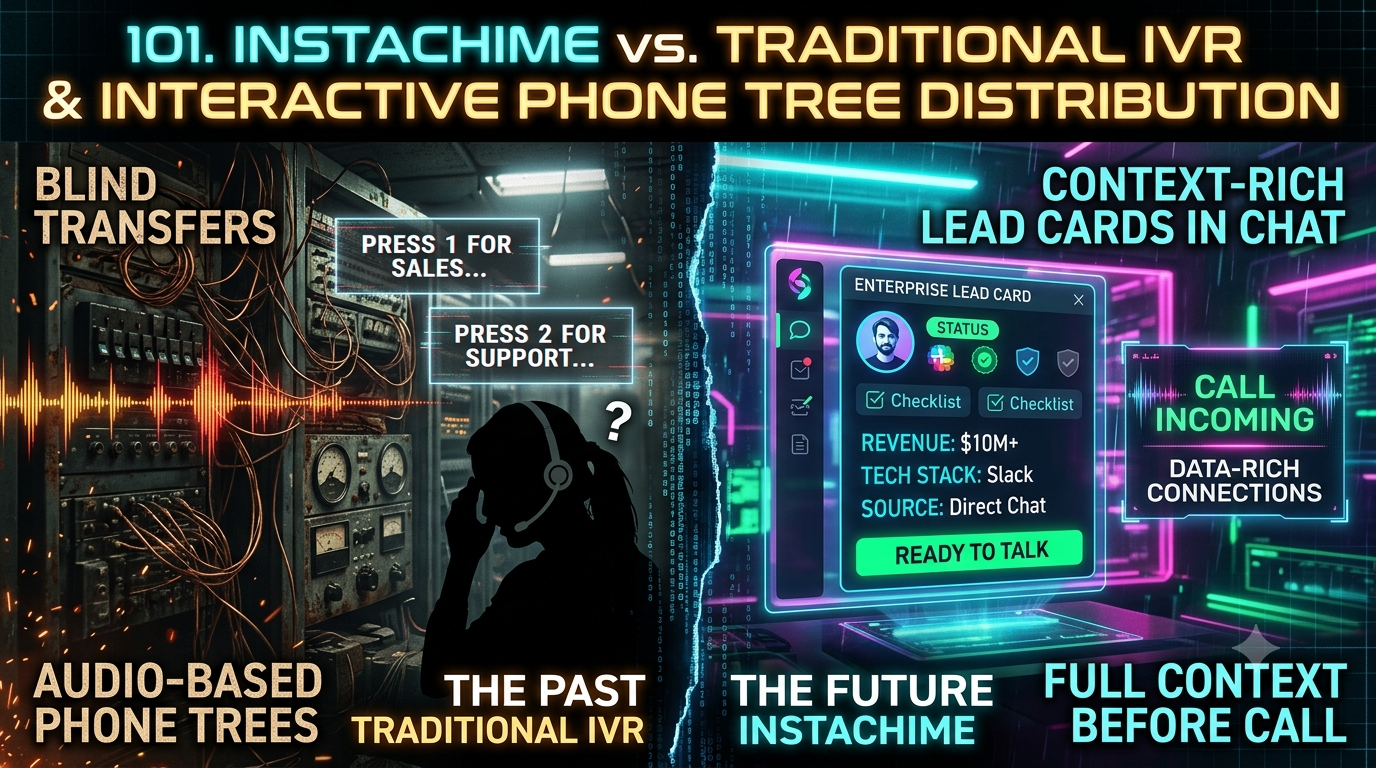 InstaChime vs. Traditional IVR & Interactive Phone Tree Distribution cover image