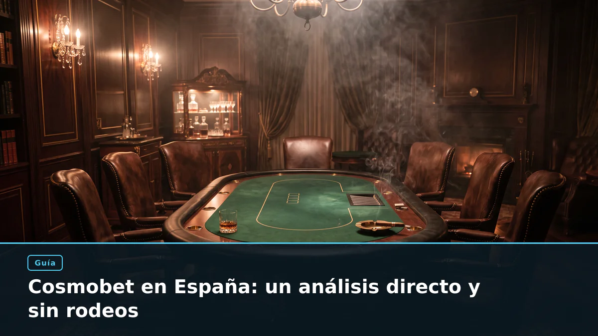 Cosmobet en España: un análisis directo y sin rodeos
