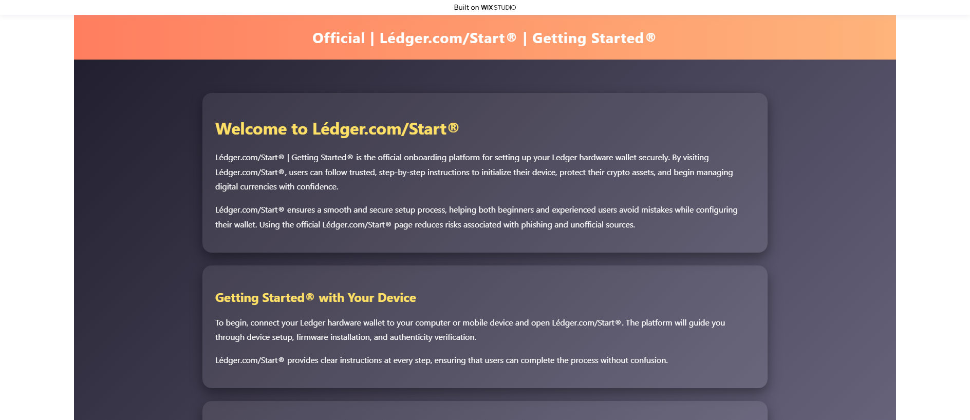 Stored capture of ledgstart-eng.wixstudio.com