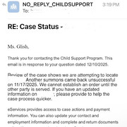 Child Support Service Update 1