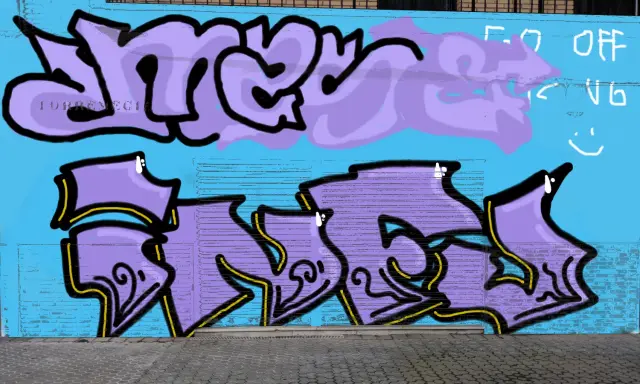 Graffiti artwork by infu