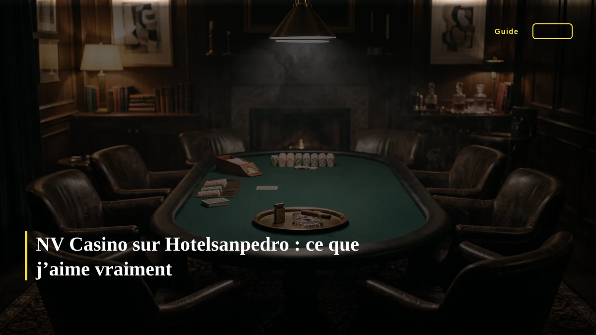 NV Casino sur Hotelsanpedro : ce que j’aime vraiment