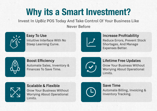upBiz POS ( Point of Sale ), Inventory, Accounting, Invoicing for Small / Medium Businesses - 1