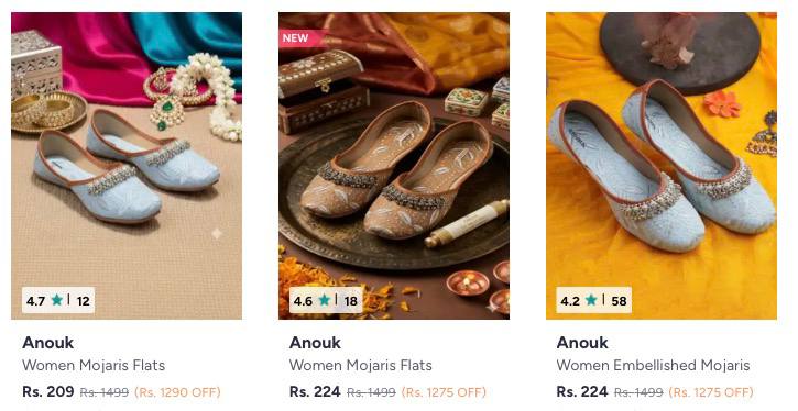 Anouk Flats Upto – Massive Offer Get 86% OFF Today