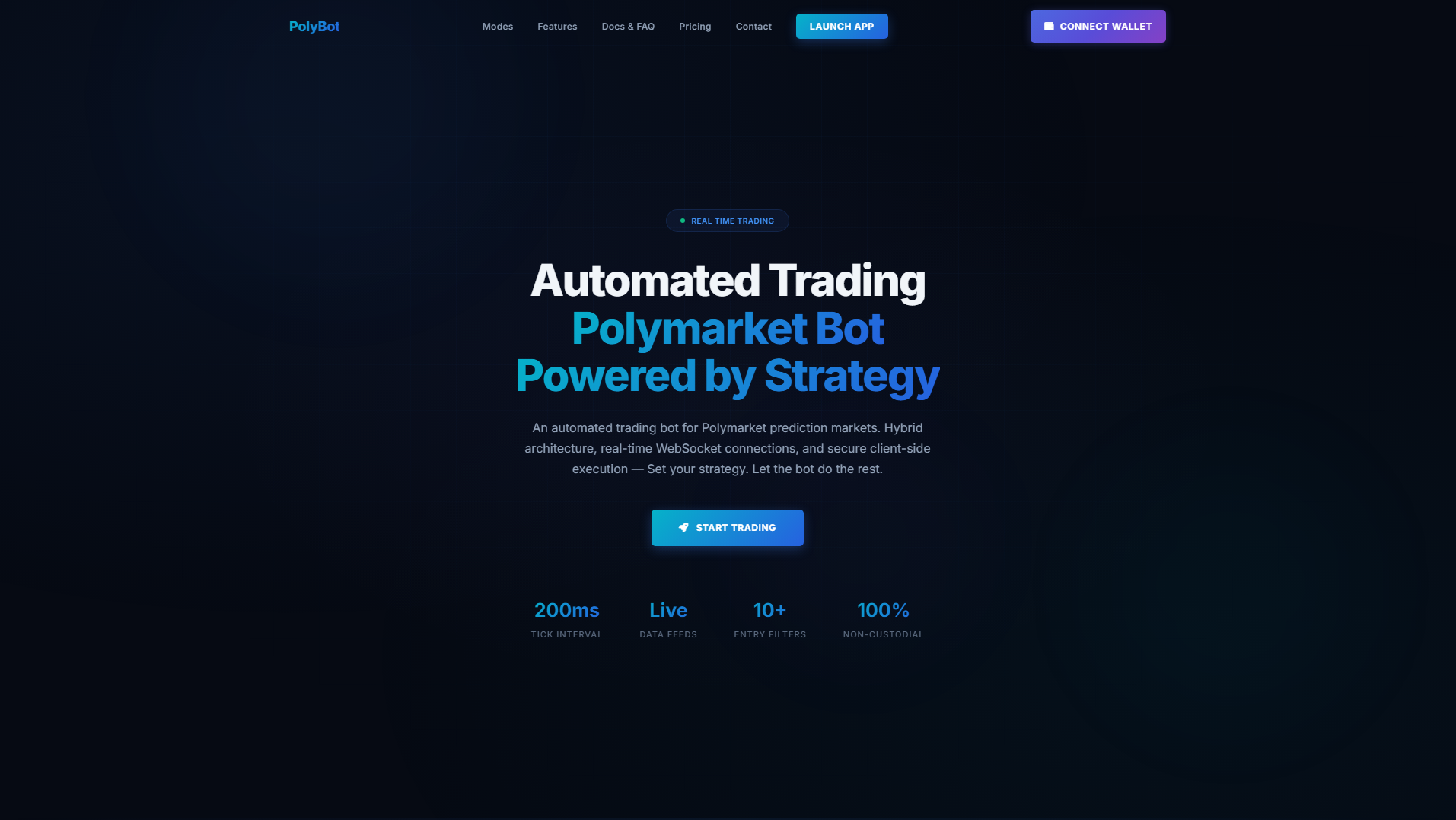 Screenshot of polybot.technology