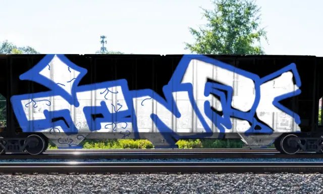 Graffiti artwork by infu