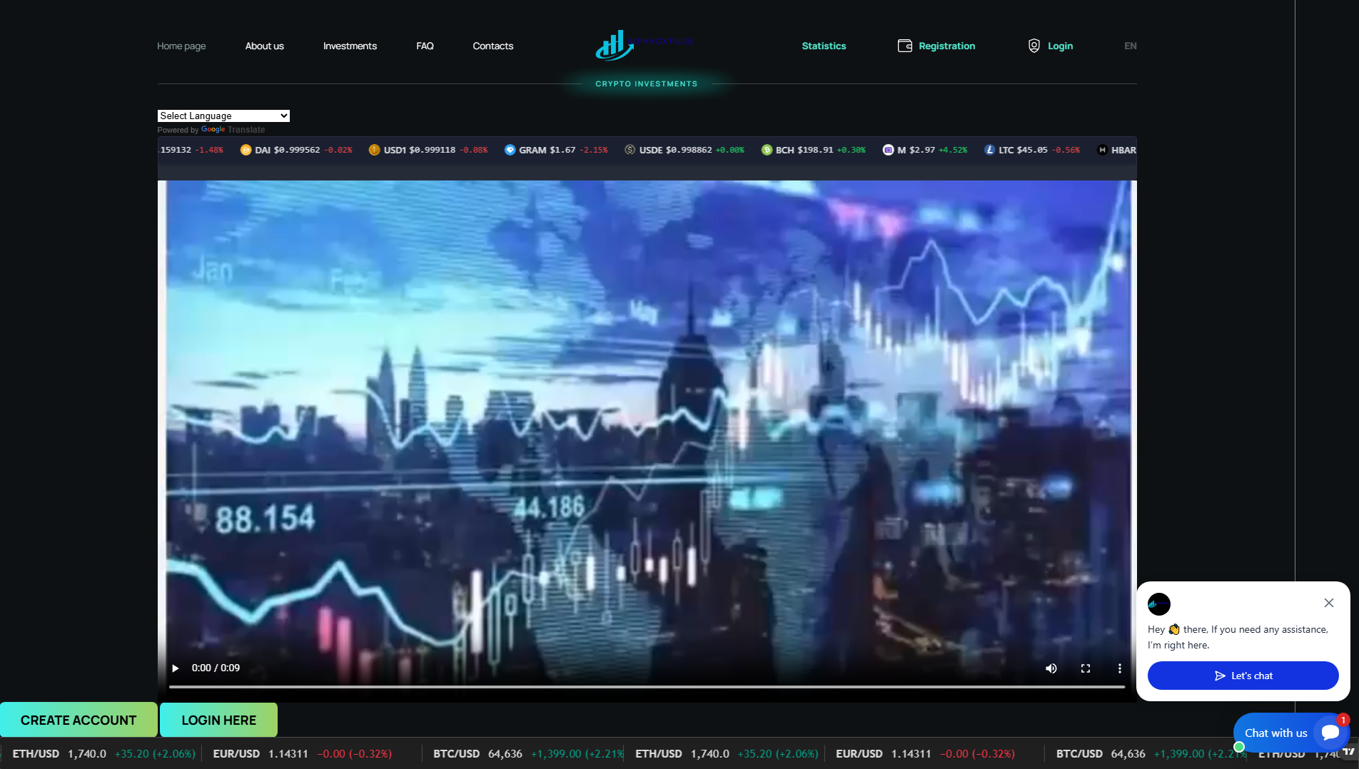 Screenshot of alphaoxpulse.live