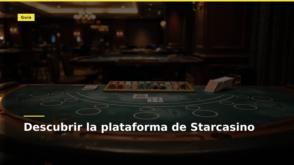 Descubrir la plataforma de Starcasino