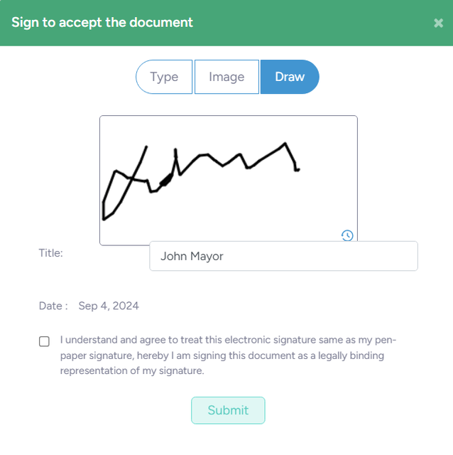 Draw with your cursor