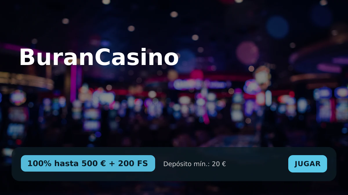 BuranCasino — bono de bienvenida 100% hasta 500 € + 200 FS, pagos: Visa, Mastercard, Skrill, Neteller, Paysafecard BuranCasino — bono de bienvenida 100% hasta 500 € + 200 FS, pagos: Visa, Mastercard, Skrill, Neteller, Paysafecard
