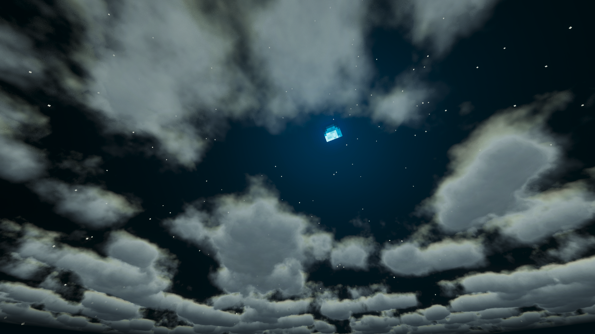Moon Through The Clouds