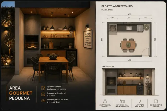 Área Gourmet Pequena