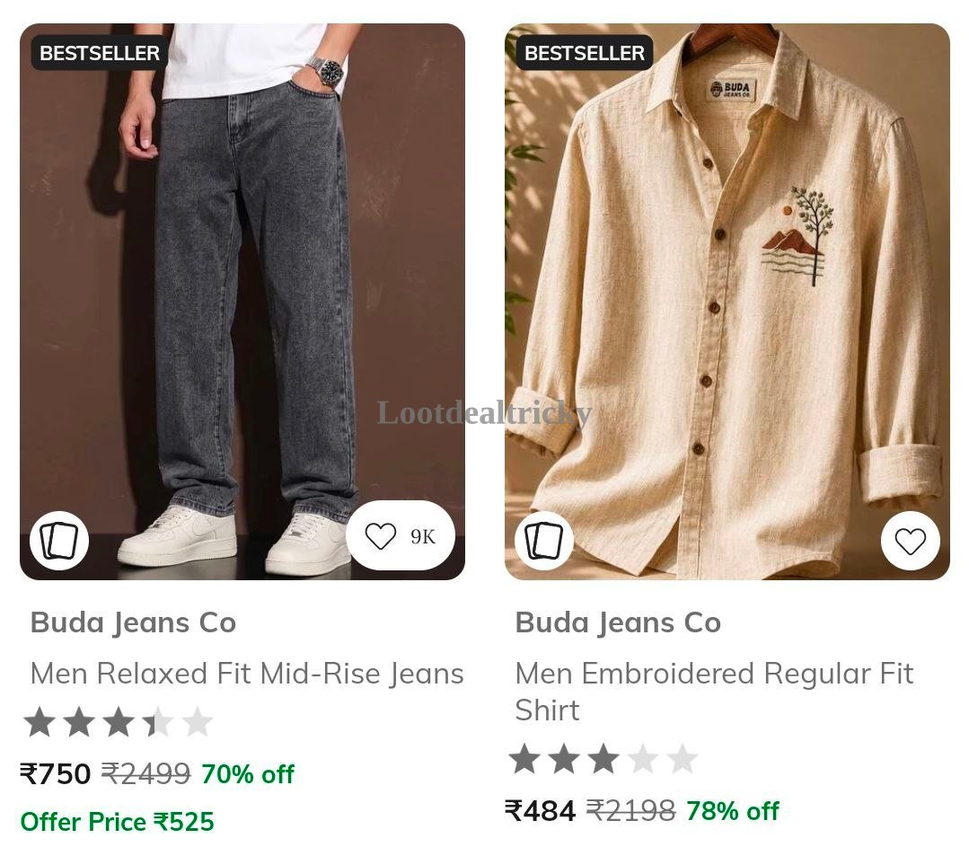 Ajio Buda Jeans Offer Image