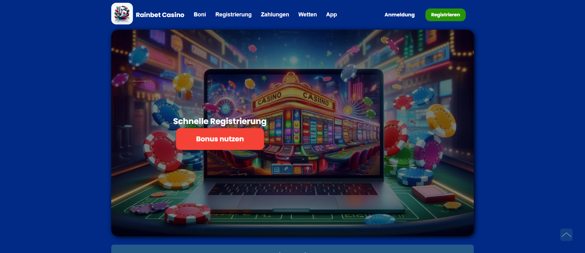 Stored capture of rainbetcasino1.de