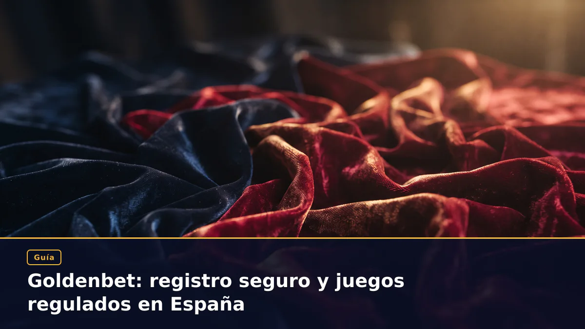 Goldenbet: registro seguro y juegos regulados en España