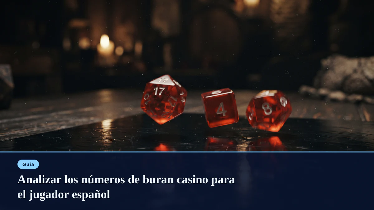 Analizar los números de buran casino para el jugador español