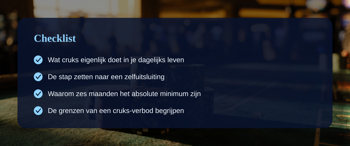 Casino verbod aanvragen en de stilte die volgt &mdash; Checklist