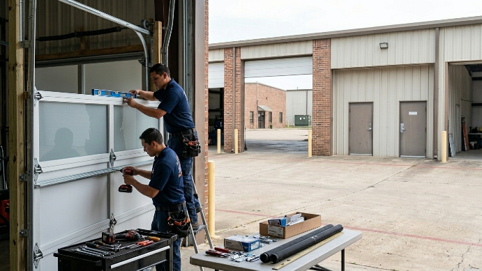 Garage door spring repair in La Marque TX