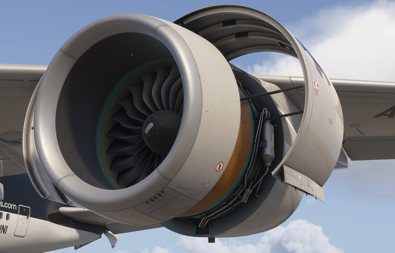 A380 - Vista externa detalhada