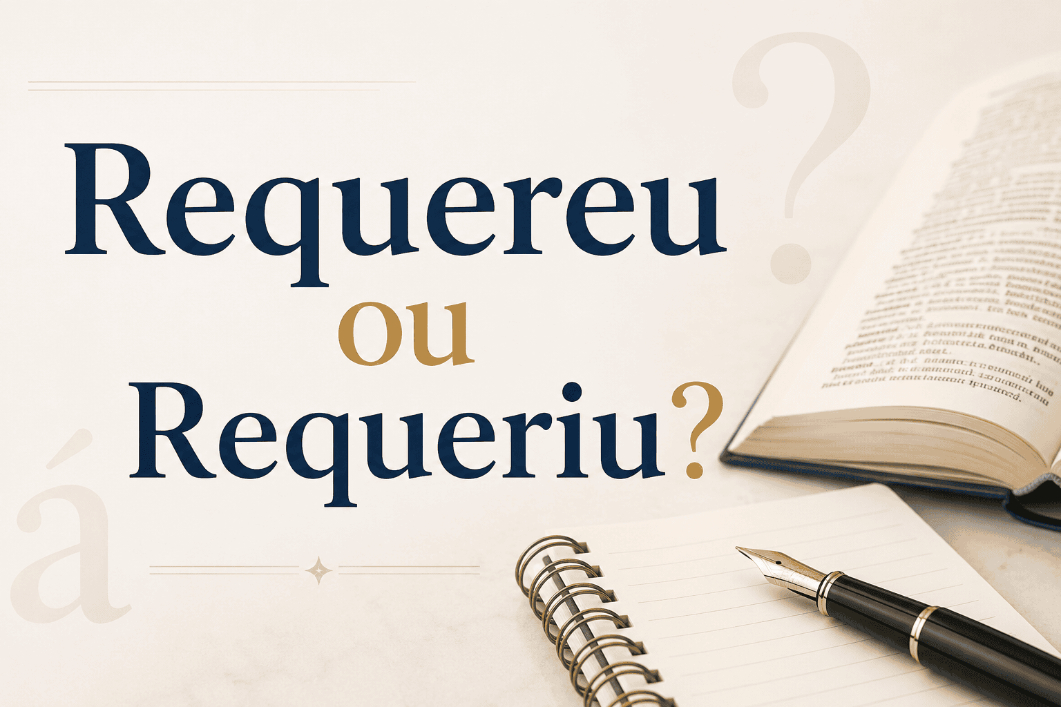 Requereu ou Requeriu: Qual é a Forma Correta?