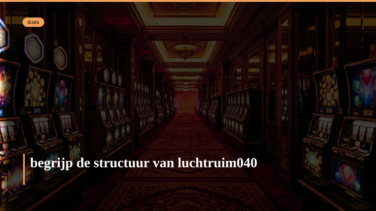 begrijp de structuur van luchtruim040