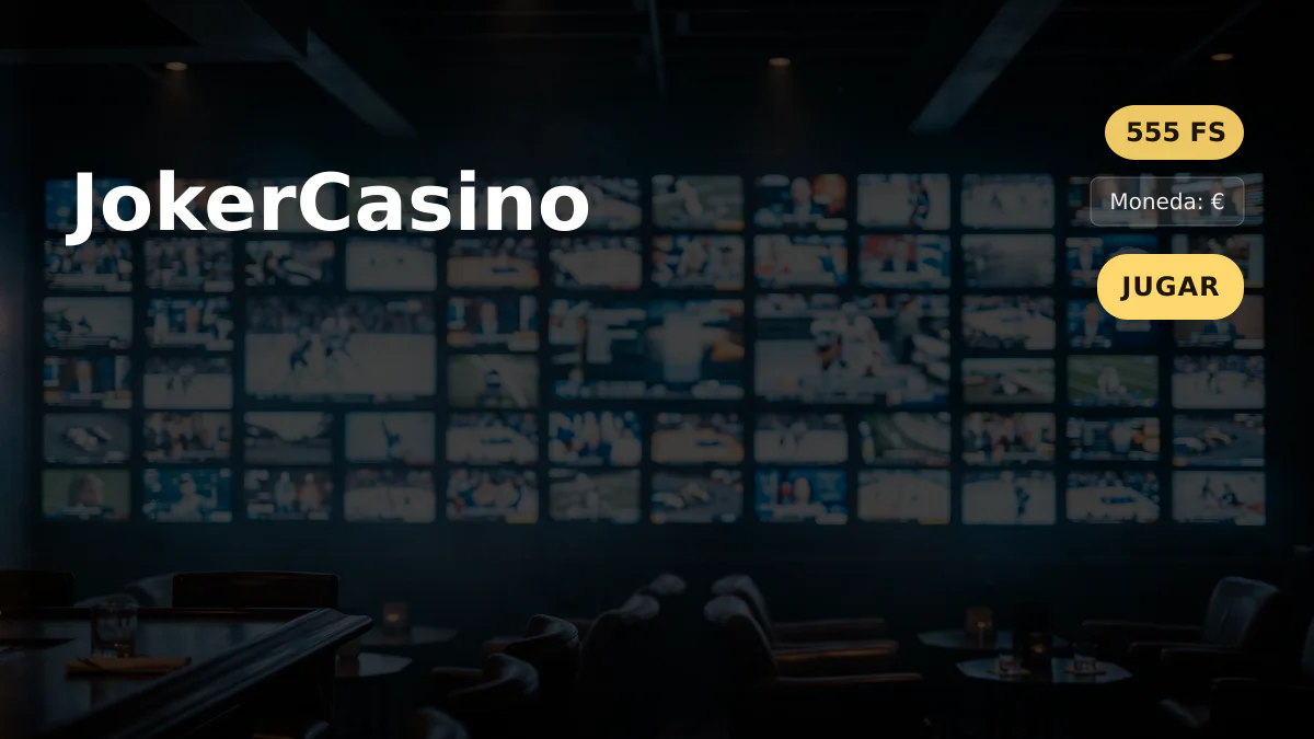 JokerCasino — bono de bienvenida 100% Bonus hasta 2.000 RON + 100 Rotiri Gratui + 555 FS, pagos: Visa, Mastercard, Apple Pay