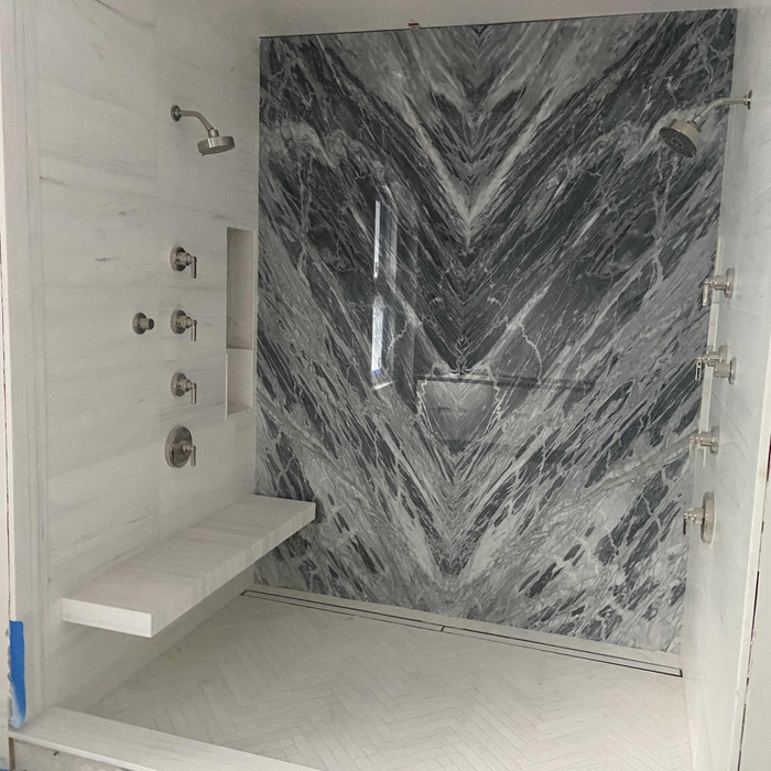 Bathroom renovation detail