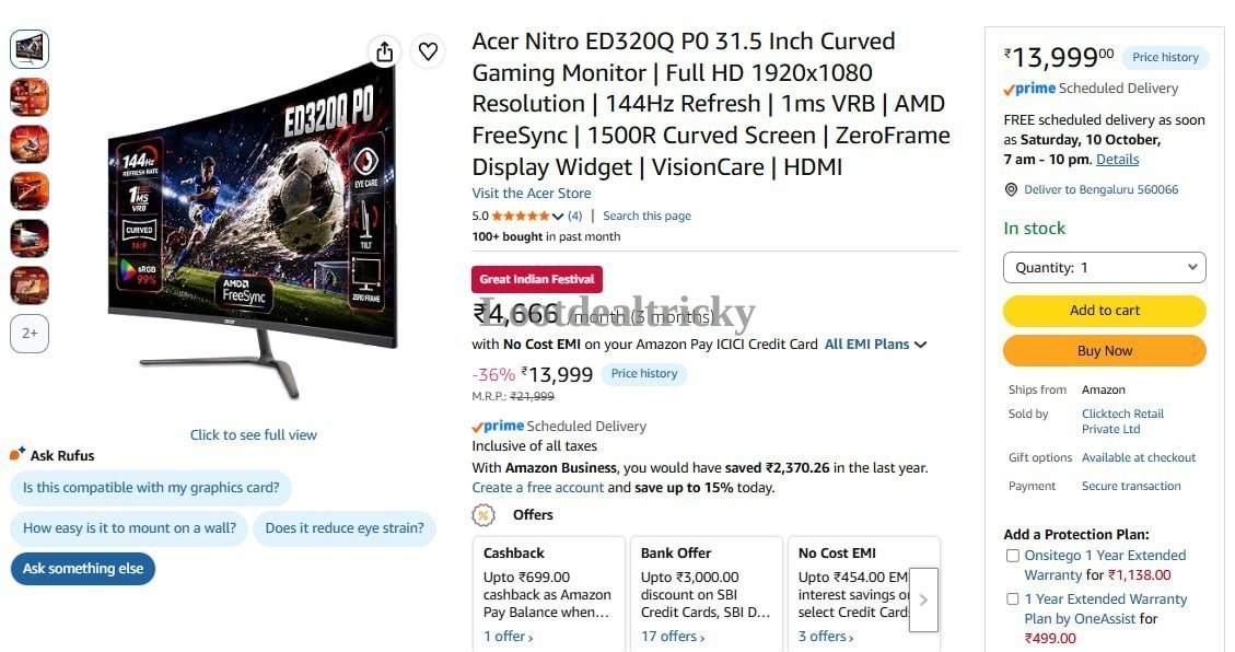 Acer Nitro Ed320q – Just ₹13999 | Best Price Drop Today Acer Nitro Ed320q – Just ₹13999 | Best Price Drop Today