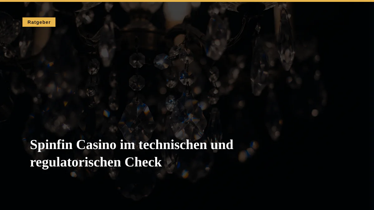 Spinfin Casino im technischen und regulatorischen Check