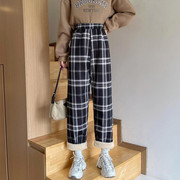 상세 양털체크수면바지 07