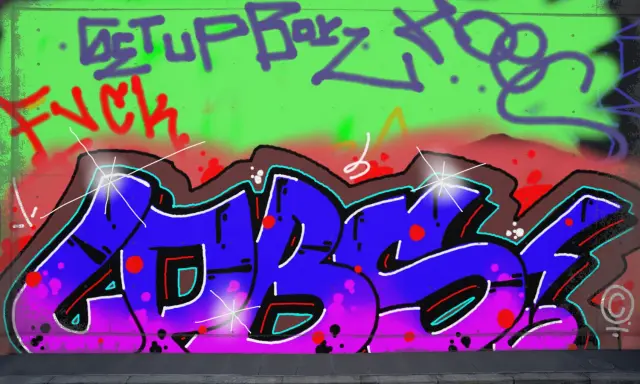 Graffiti artwork by LPBER