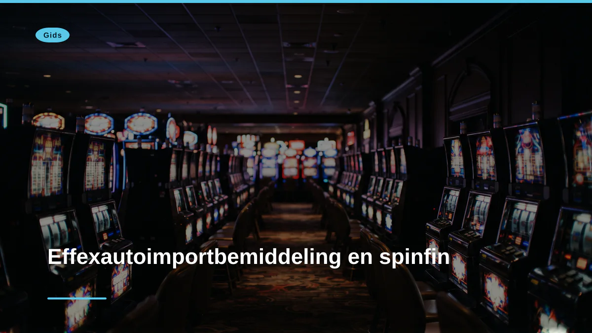 Effexautoimportbemiddeling en spinfin