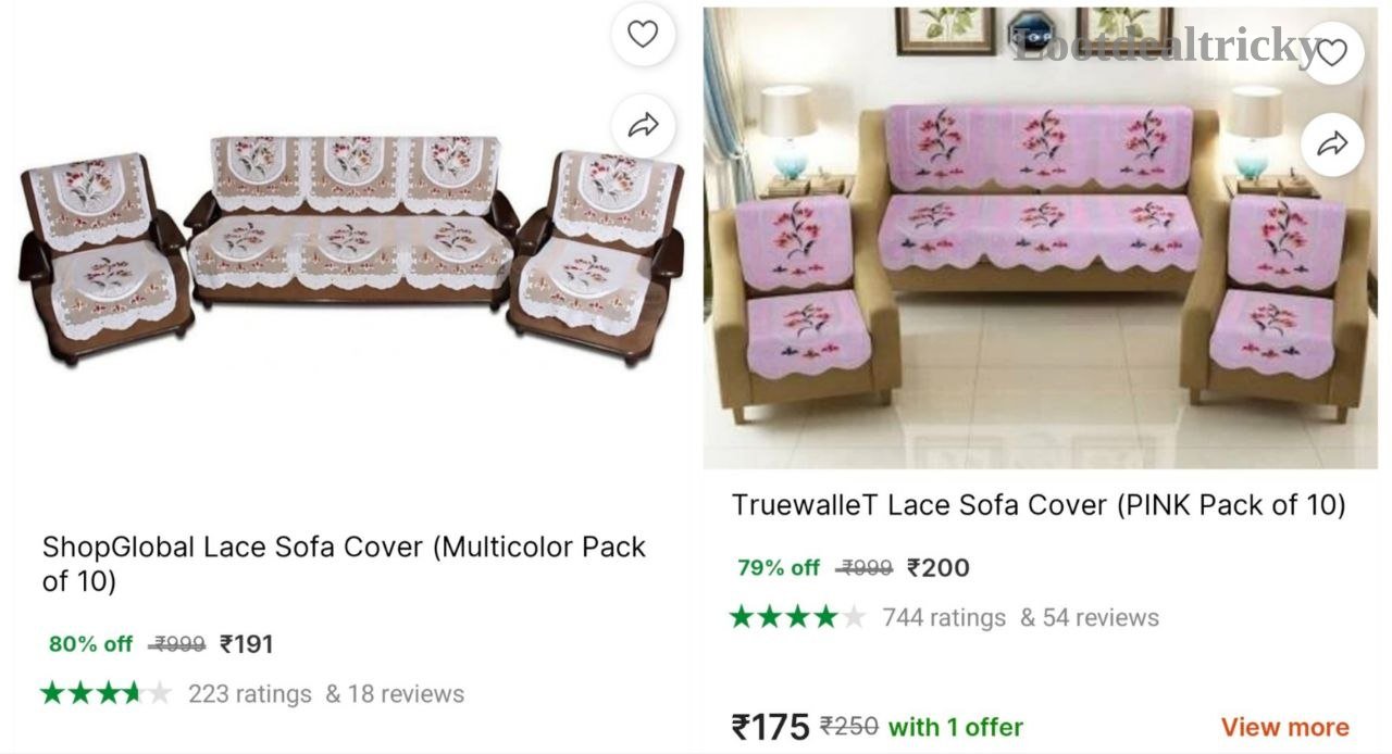 Sofa Cover Pack – Just ₹191 | Loot Deal