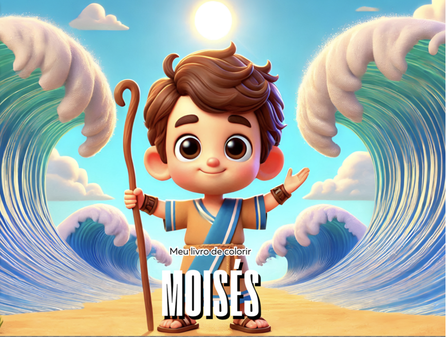 Moisés – Livro Infantil para Colorir