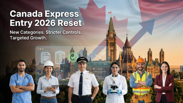 Canada’s Express Entry Reset in 2026 introduces new immigration categories, tighter temporary resident controls, and updated asylum rules targeting key sectors.